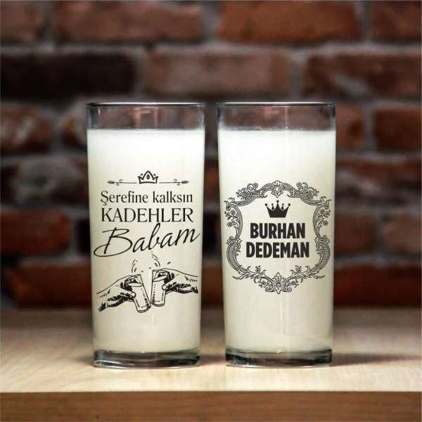 Şerefine Kalksın Kadehler 2'li Rakı Bardağı