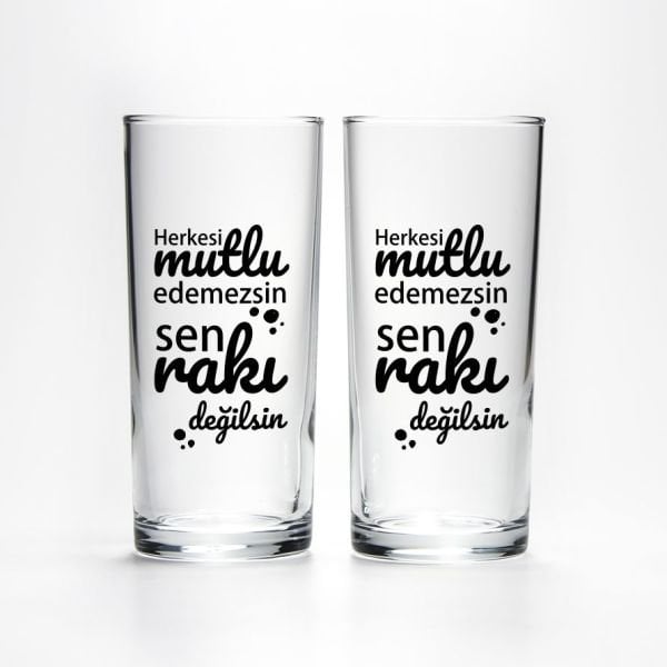 Sen Rakı Değilsin - 2'li Rakı Bardağı