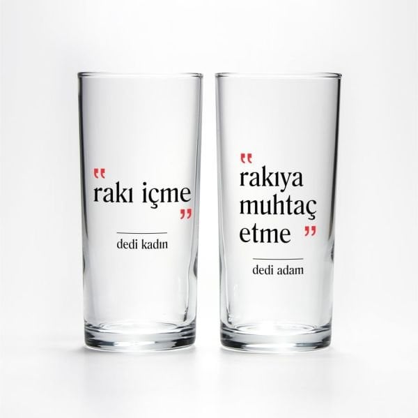 Rakıya Muhtaç Etme - 2'li Rakı Bardağı