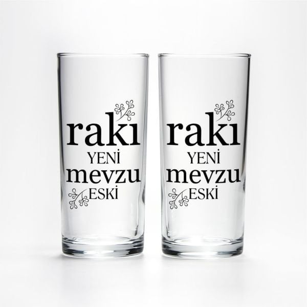 Rakı Yeni Mevzu Eski - 2'li Rakı Bardağı