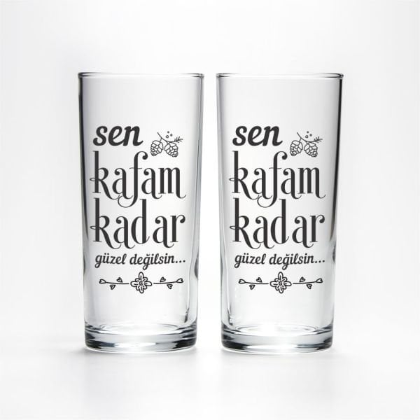 Sen Kafam Kadar Güzel Değilsin - 2'li Rakı Bardağı