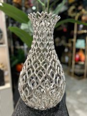 Delikli Döküm Lale Vazo /Gümüş