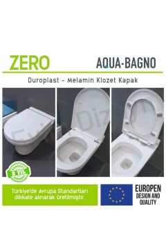 Aqua Bagno Zero Yavaş Kapanan Klozet Kapağı - Duroplast