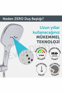 Zero El Duşu - Duş Başlığı - 3 Fonksiyonlu