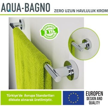 Aqua Bagno Zero Uzun Havluluk 50 Cm. Parlak krom