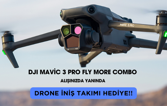 DJI Mavic 3 Pro Fly More Combo Ürünlerinde Drone İniş Takımı Hediye!
