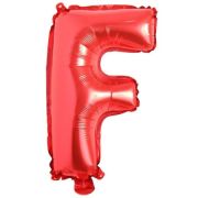 F Harf Folyo Balon Kırmızı 16 inç