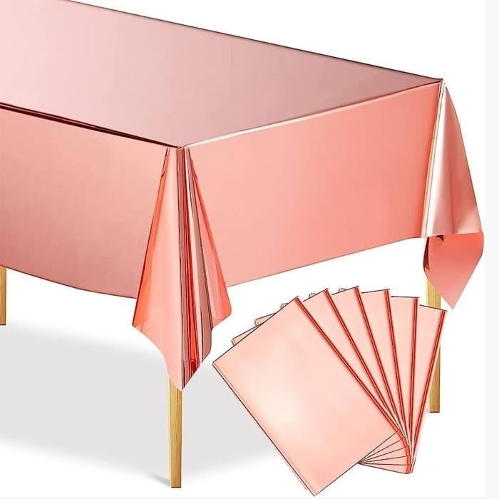 Metalik Masa Örtüsü Rose Gold  120*180