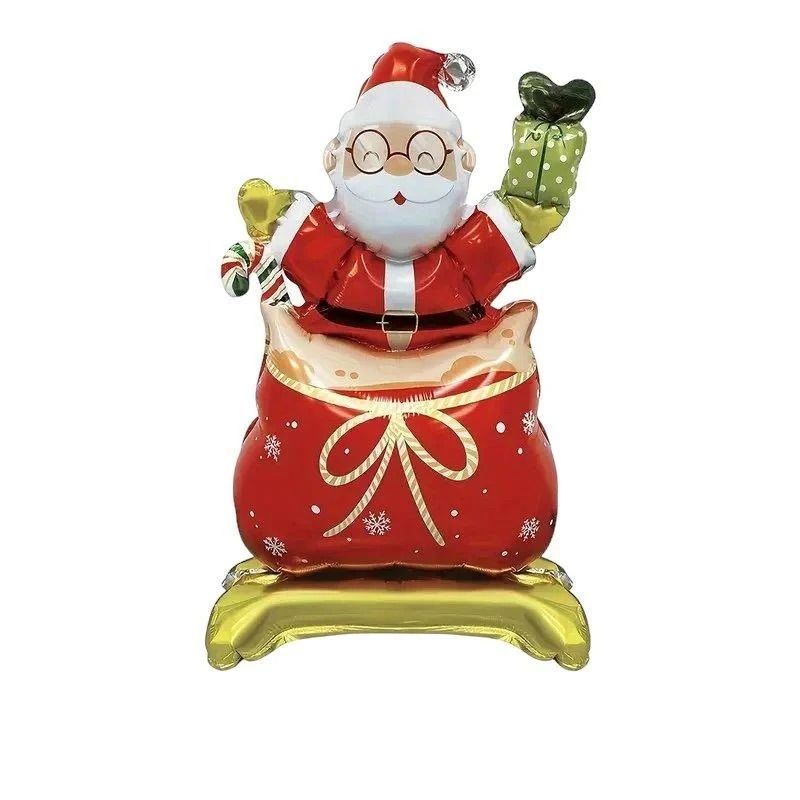 Ayaklı Küçük Noel Baba Folyo Balon 63*34 cm 8439