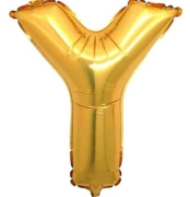 16'' Gold Y Harf Folyo Balon