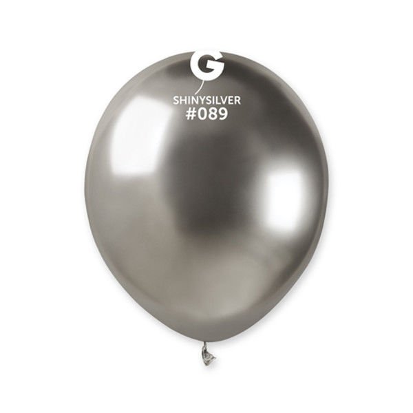 Gemar 5'' Krom Balon Gümüş 100 Adet  #089