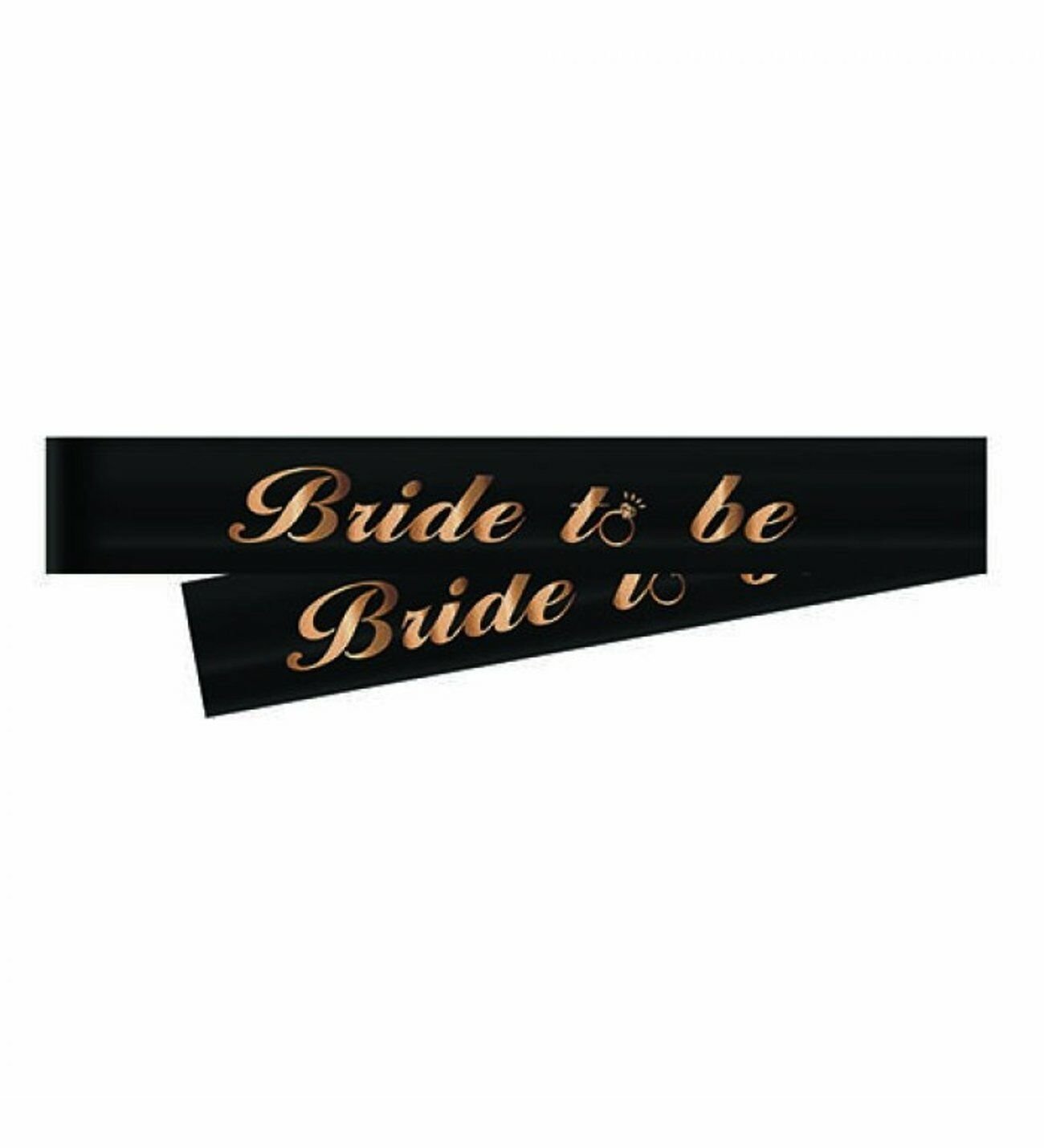 Bride To Be Siyah Rose Gold Kuşak