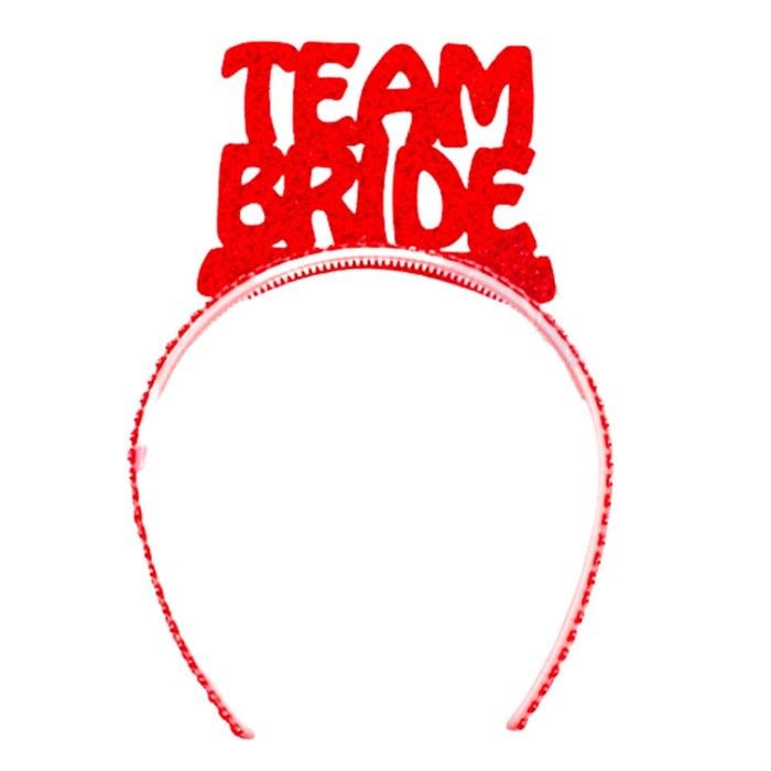 Team Bride Eva Taç Kırmızı