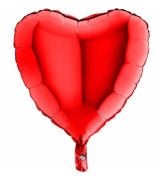 24'' Kırmızı Kalp Folyo Balon DÜZ