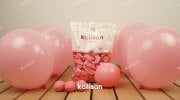 Kalisan 12'' Standart Doğal Pembe ( Flamingo Pink ) 100'lü Balon