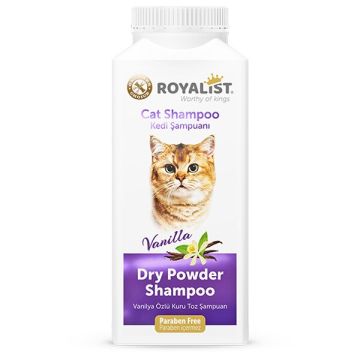 Royalist Parabensiz Kediler İçin Vanilyalı Kuru Toz Şampuan 150 G