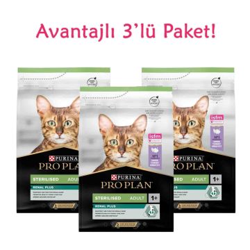 Pro Plan Sterilised Kısırlaştırılmış Kediler Için Hindili Kedi Maması 1,5 Kg ( 3 Adet )