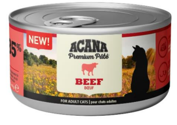 Acana Premium Pate (Ezme) Sığır Etli Kedi Konservesi 85 Gr
