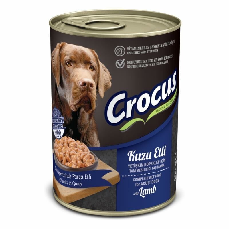 Crocus Kuzu Etli Köpek Yaş Maması 400 Gr