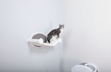 Trixie Kedi Hamak Duvara Montaj 54x28x33cm Beyaz Gri