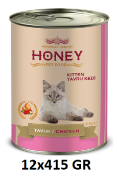 Honey Premıum Kitten Tavuklu Yavru Kedi Konservesi 415 Gr (12 Adet)