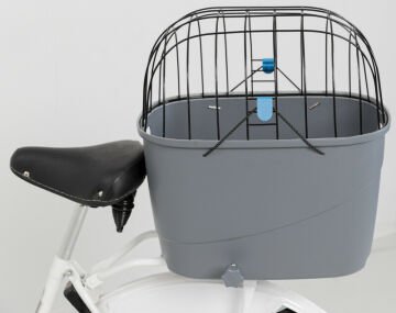 Trixie Köpek İçin Bisiklet Arkası Sepeti Plastik ve Metal 36x47x46cm Gri