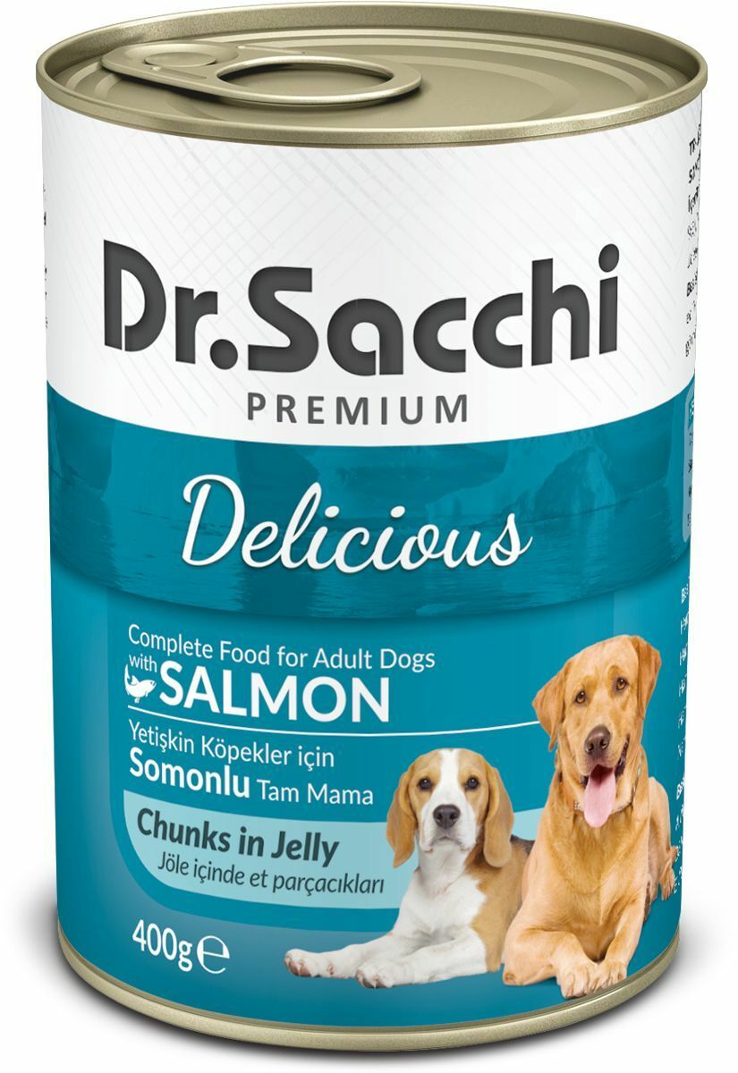 Dr.Sacchi Konserve Köpek Somonlu 400gr