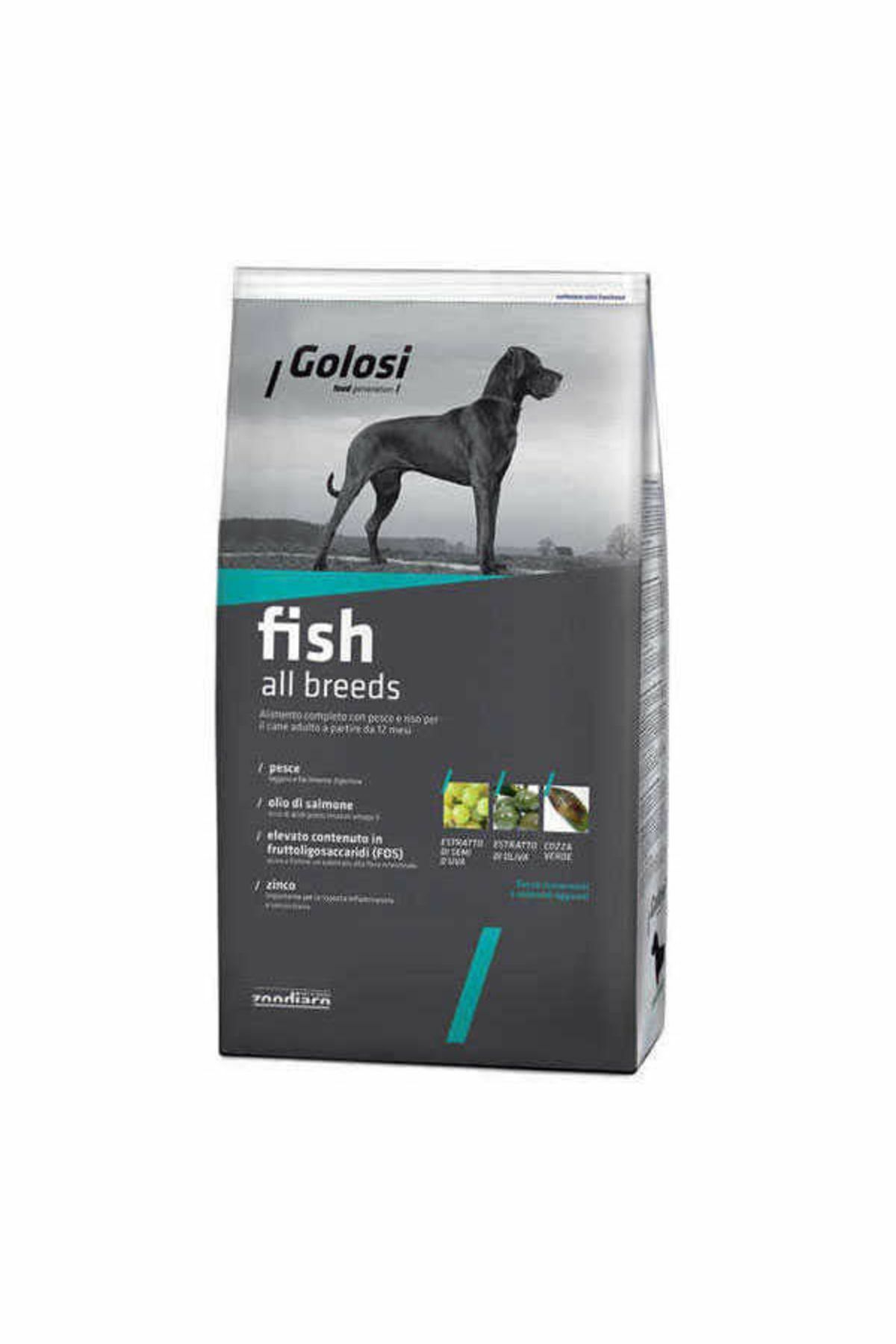 Golosi Fish & Rice Balıklı Ve Pirinçli Yetişkin Köpek Maması 12 Kg