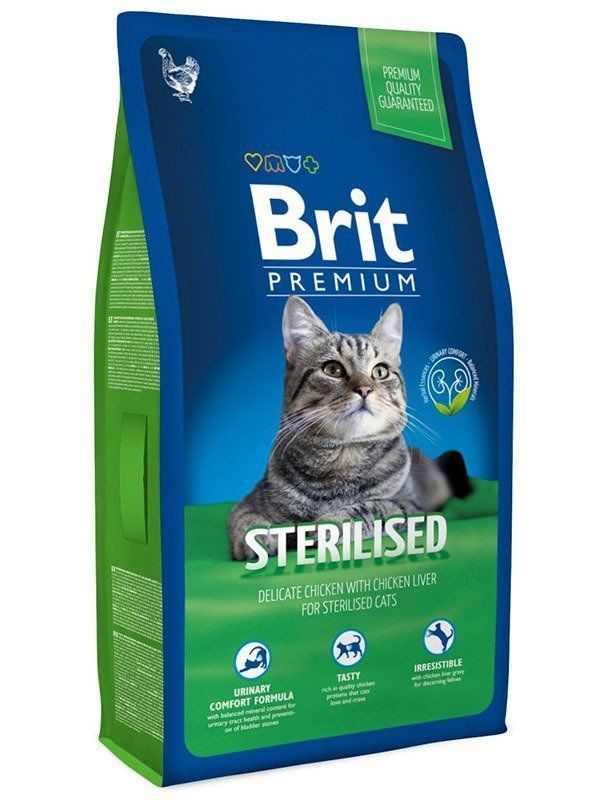 Brit Premium Sterilised Tavuklu Kısırlaştırılmış Kedi Maması 8 KG