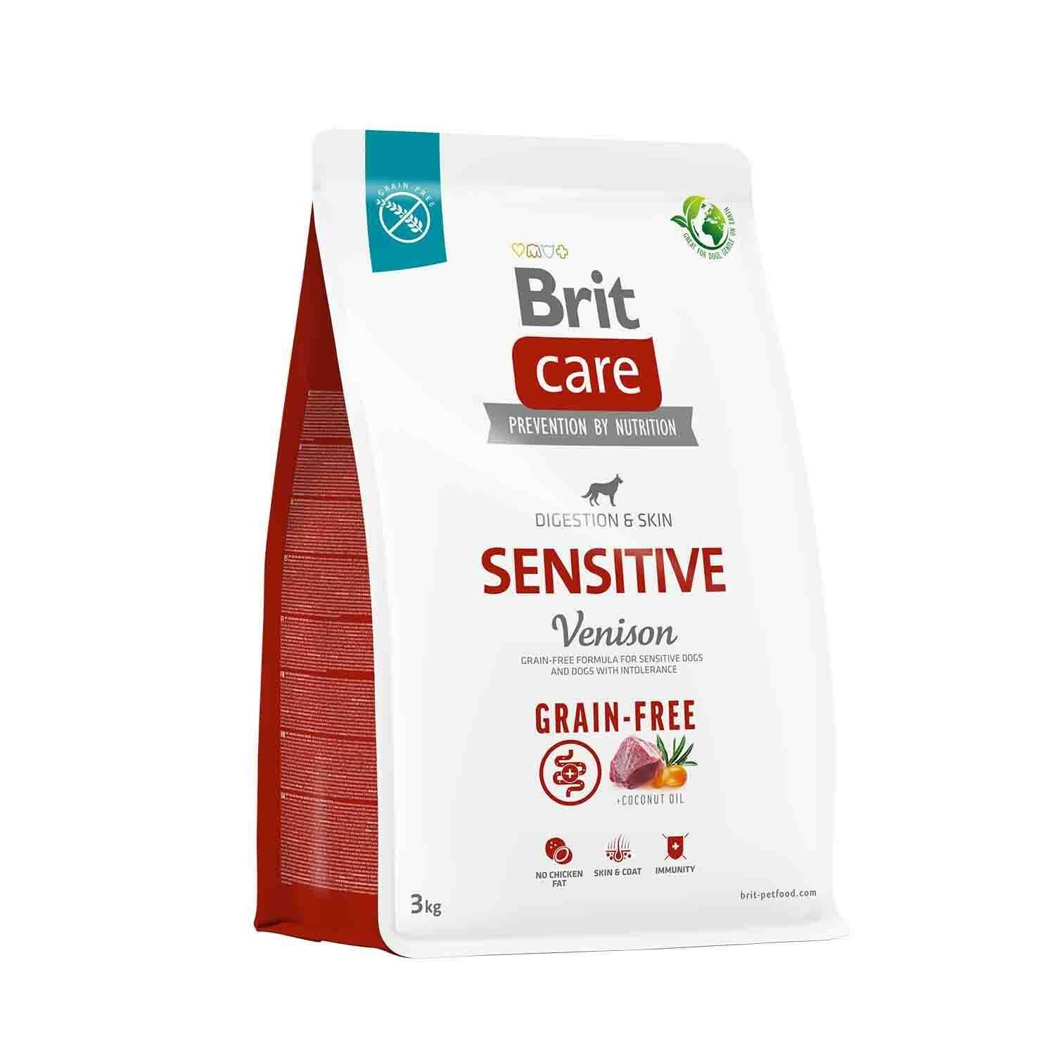 Brit Care Sensitive Geyikli ve Patatesli Tahılsız Köpek Maması 3kg