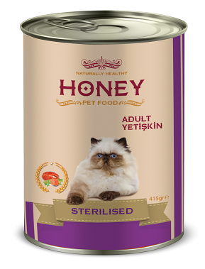 Honey Premium Somonlu Kısırlaştırılmış Yetişkin Kedi Konservesi 415 Gr