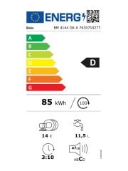 Beko BM 4144 OK A Antrasit Bulaşık Makinesi