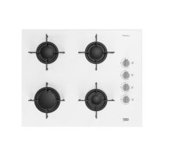 Beko BOCD T 6510 EB Beyaz Cam Gazlı Ocak