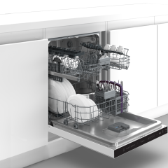 Beko BBC 161 B 6 Programlı Beyaz Cam Ankastre Bulaşık Makinesi