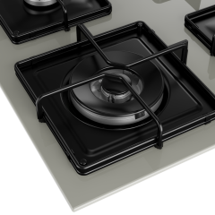 Beko BOCD K 6510 EWG Wok Gözlü Ankastre Gri Cam Tablalı Ocak
