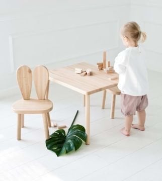 Montessori Masa Sandalye, Çocuk Aktivite Masa ve Sandalye MS19