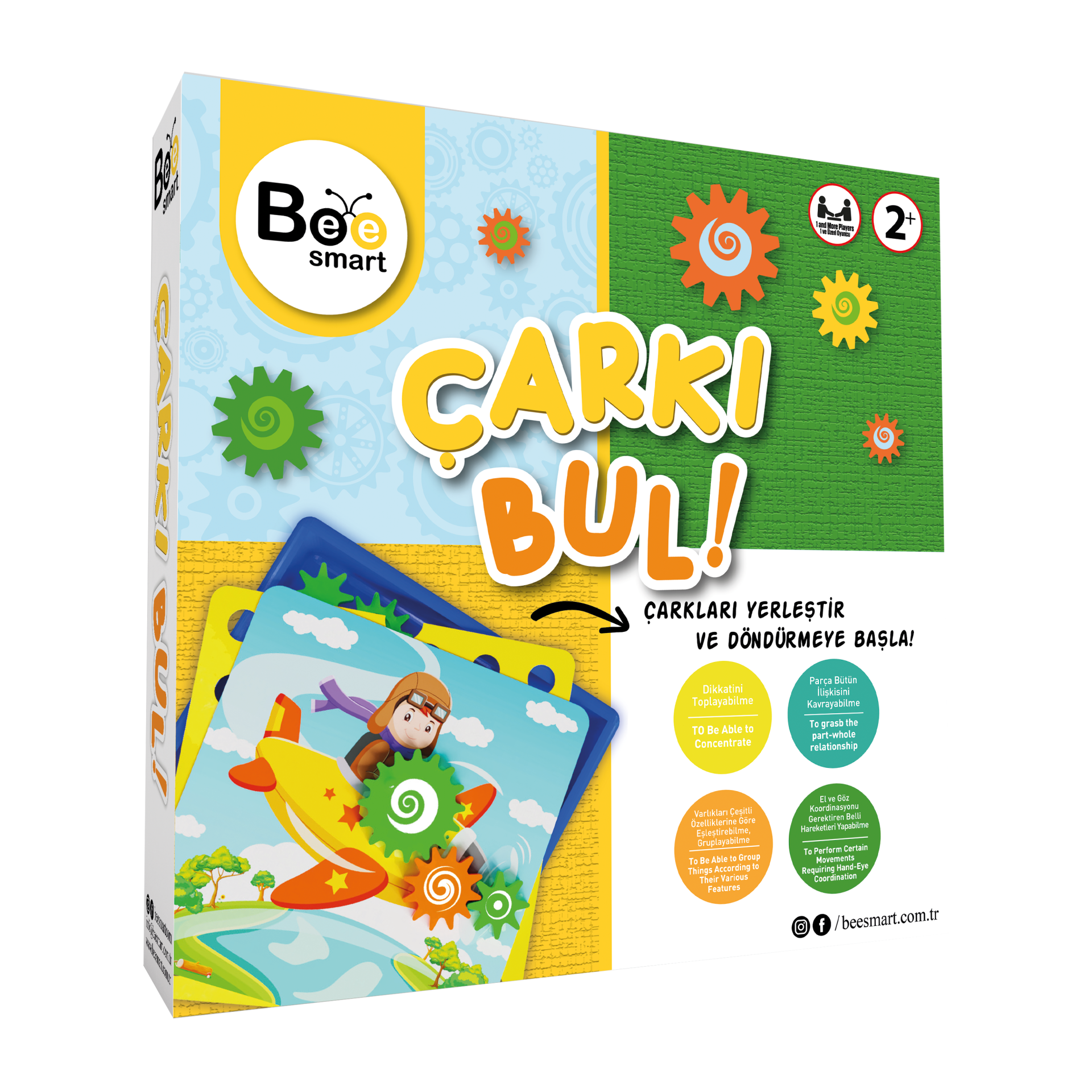 Bee Smart Çarkı Bul 3 Yaş Oyunu Oyunu Eğitici Oyuncak Kutu Oyunu Aile Oyunu 2 Yaş