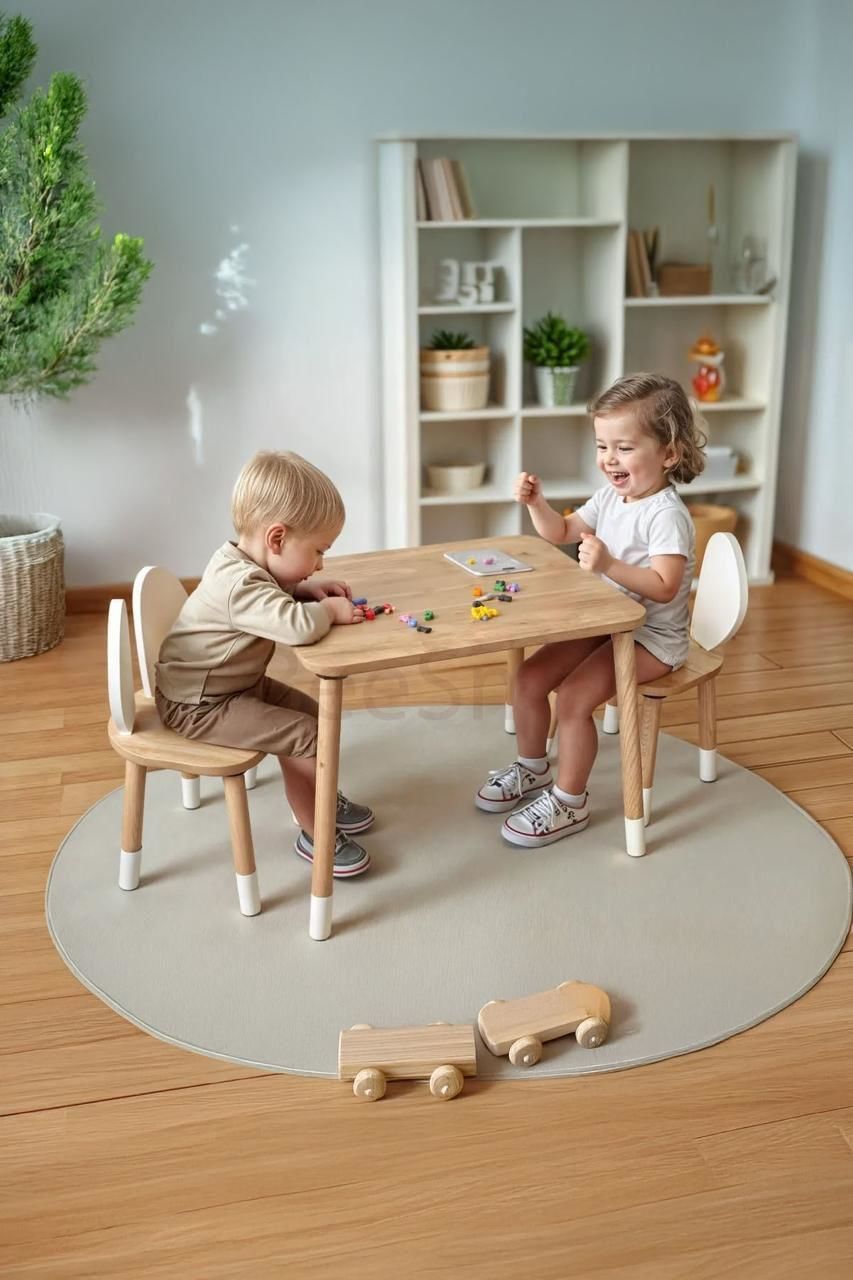 Bee Smart Safir Meşe 2 Sandalye Set