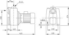 Wilo Drain LPC 40/19 Trifaze Kendinden Emişli Drenaj Pompası