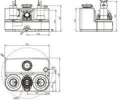 Wilo DrainLift SANI-L.17T/4 Trifaze Foseptik Tahliye Cihazı