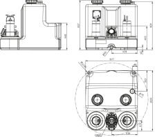 Wilo DrainLift SANI-XL.12M/1 Monofaze Foseptik Tahliye Cihazı