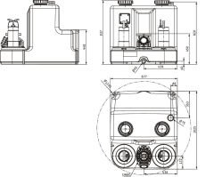 Wilo DrainLift SANI-XL.11M/4 Monofaze Foseptik Tahliye Cihazı