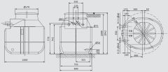 Wilo DrainLift WS40 D/FITS03-12A/21T011-540 Pompa İstasyonları