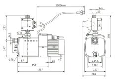 Wilo HiMulti 3 C 1-44 P Kendinden Emişli Akış Kontrollü Hidrofor