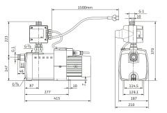 Wilo HiMulti 3 C 1-45 P Kendinden Emişli Akış Kontrollü Hidrofor