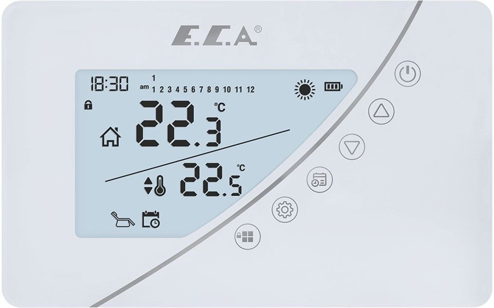 Eca Poly Touch 400 W Programlanabilir Kablosuz Dijital Oda Termostatı 7006903005