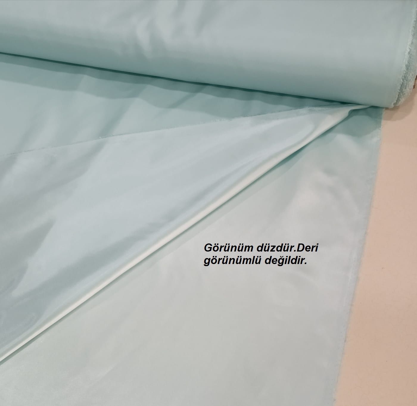 Düz Renk Deri Satenler Buz Mavisi - 1 Metre 150,00 TL
