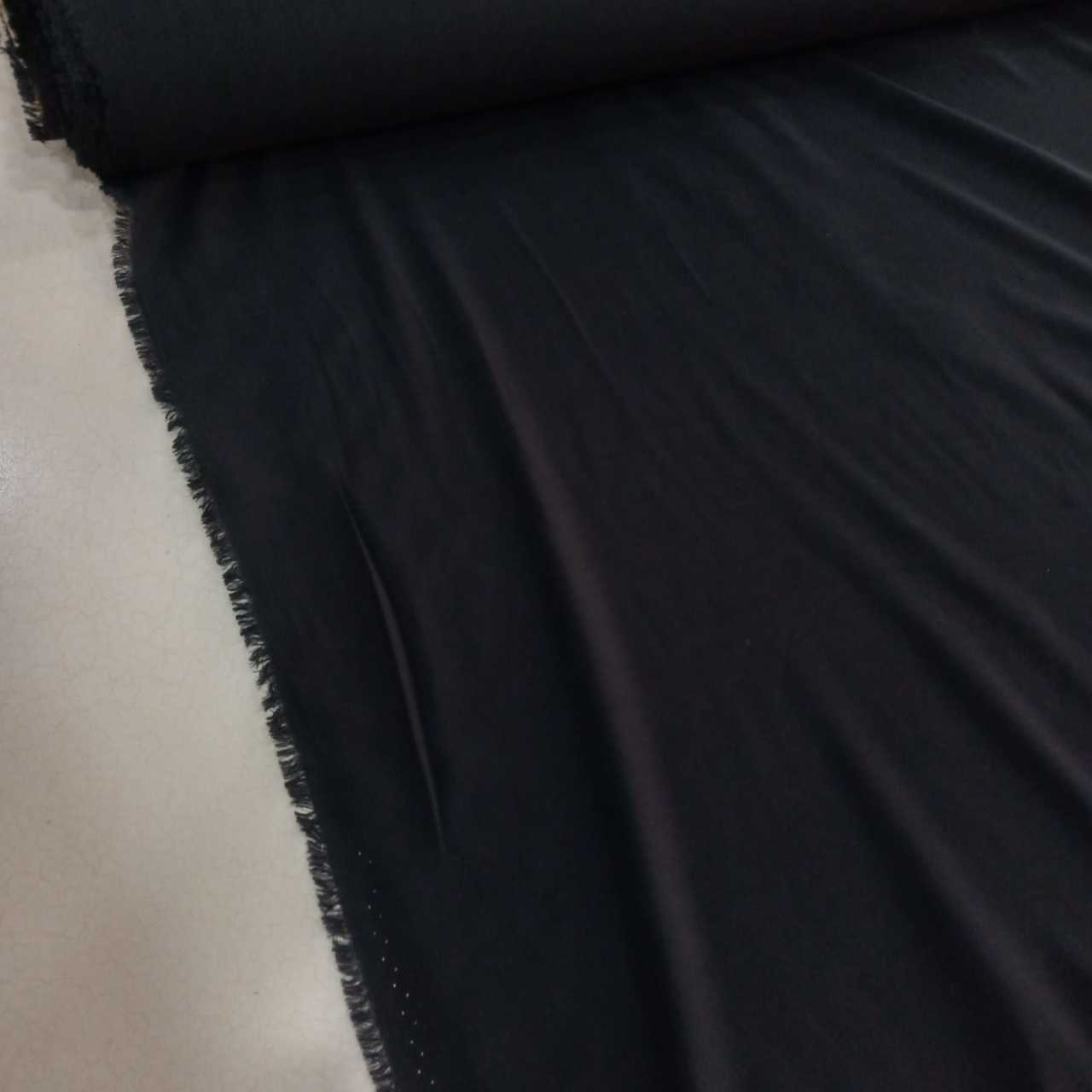 Siyah Vual(Floş) Viskon Kumaş