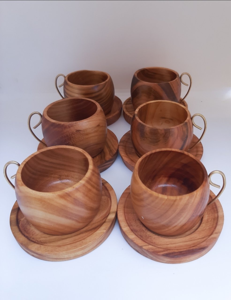 FİNCAN KUKSA BARDAK TABAKLI 6 LI SET