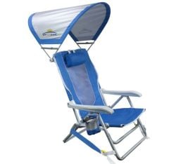 Gci Outdoor SunShade 4 Kademeli Güneşlikli Katlanır Plaj Sandalyesi